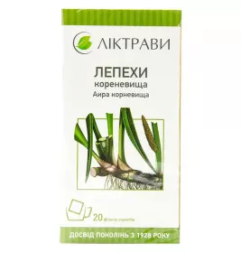 Лепехи кореневища по 1.5 г у фільтр-пакетиках 20 шт. - Лектрави