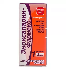Еноксапарин-Фармекс розчин для ін'єкцій 10000 анти-Ха МО/мл по 3 мл у флаконі 1 шт.