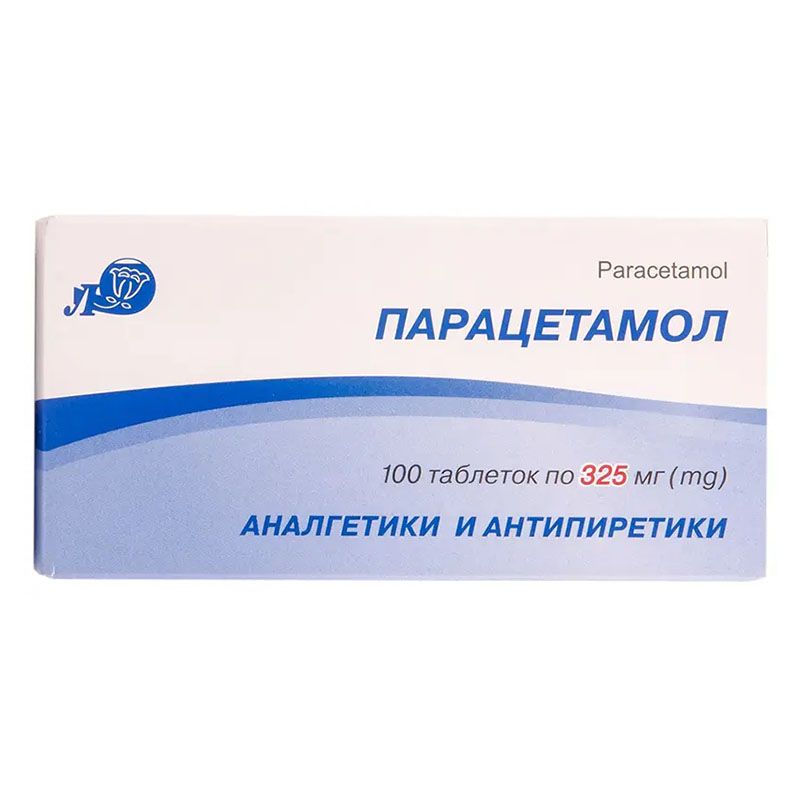Парацетамол таблетки по 325 мг 100 шт. - Лубни