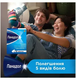 Панадол таблетки по 500 мг 12 шт.