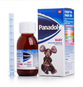 Панадол Беби суспензия 120 мг/5 мл по 100 мл во флаконе 1 шт.