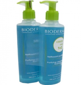 *Набор Гель Bioderma ДУО Себиом очищающий 2*200 мл
