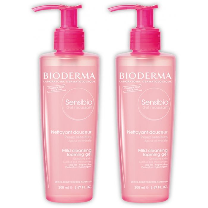 *Набір Гель Bioderma Дуо Сансибио очищающий 2*200мл