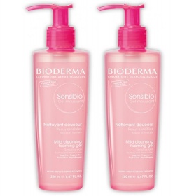 *Набір Гель Bioderma Дуо Сансибио очищающий 2*200мл