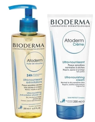 *Набір Bioderma Атодерм Масло для душа 200мл+Крем Атодерм 200 мл