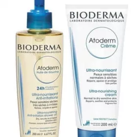 *Набір Bioderma Атодерм Масло для душа 200мл+Крем Атодерм 200 мл