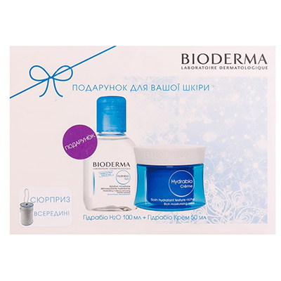 *Набір Bioderma Гидрабио крем 50мл+ Гидраабио Н2О 100мл