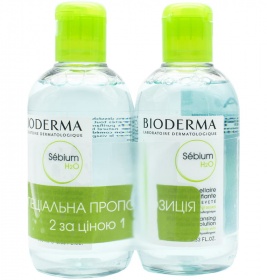 *Набір Bioderma Себиом Н2О мицелярный лосьон 2*250 мл