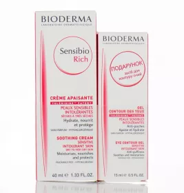 *Набор Bioderma Сансибио насыщенный крем 40 мл+Сансибио крем-гель для контура глаз 15 мл