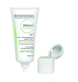 *Крем Bioderma для лица с тональным эффектом Себиом AI 30 мл