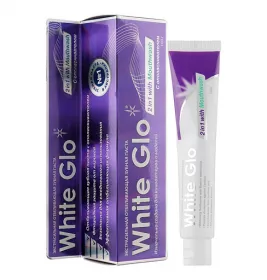 *Зубная паста White Glo відбілююча 2в1 з ополіскувачем 100г