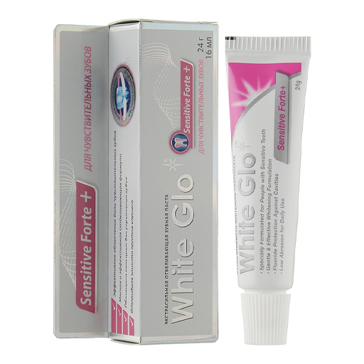 Зубная паста White Glo відбілююча для чутливих зубів 24г