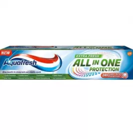 Зубна паста Аквафреш Защита Захист Все в Одному Екстра Свіжість 100мл