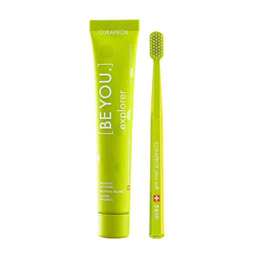 Зубна паста Curaprox відбілююча Яблуко та Алое 90мл+Ультра-м