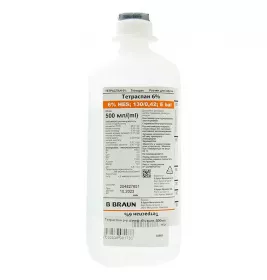 Тетраспан розчин для інфузій 6% по 500 мл у контейнері 10 шт.