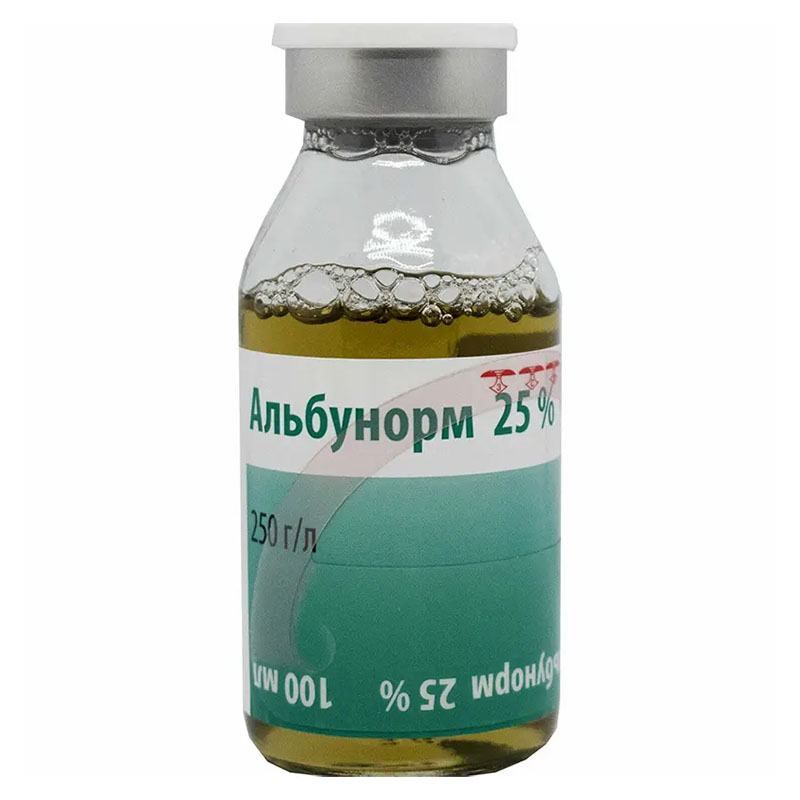 Альбунорм розчин для інфузій 25% по 100 мл у флаконі 1 шт. - Октафарма