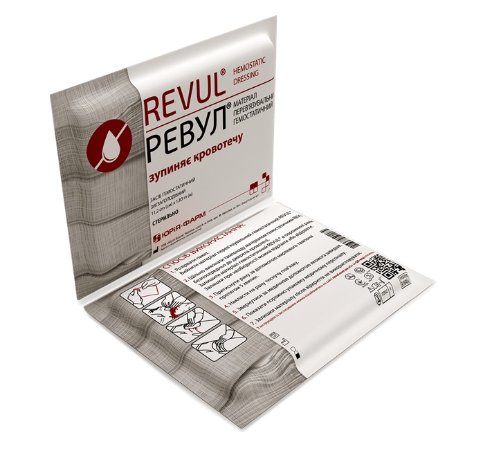 Ревул матеріал перев'язувальний гемостатичний 1 шт. - Юрія-Фарм