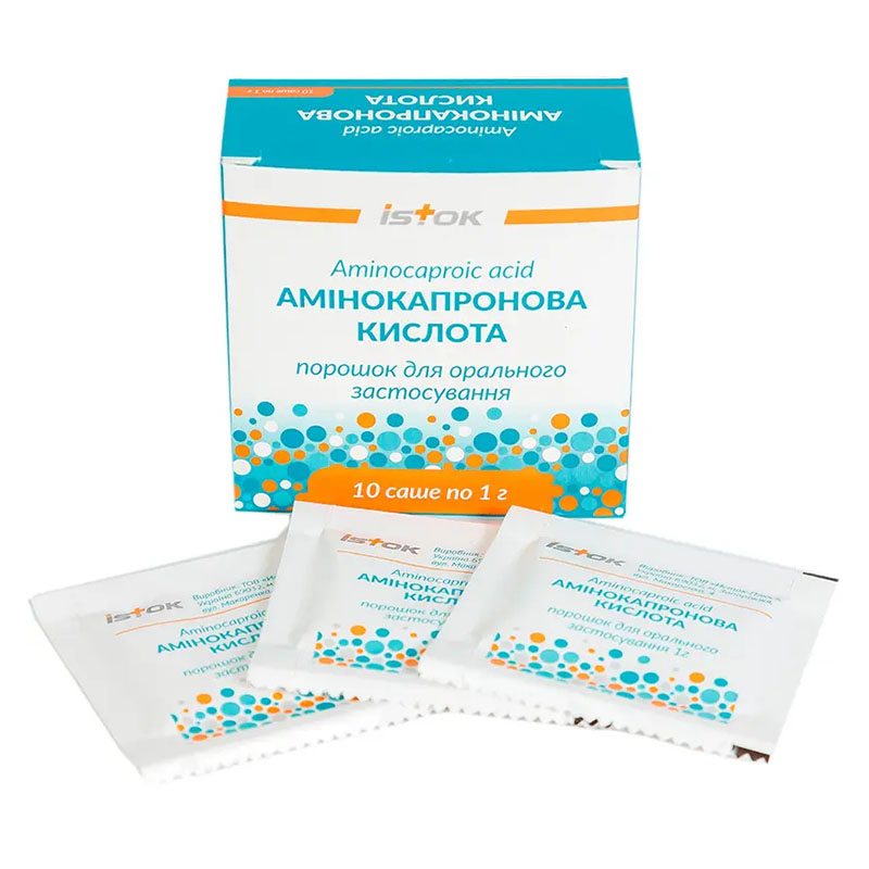 Аминокапроновая кислота порошок по 1 г в саше 10 шт. - Исток