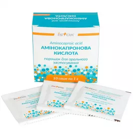 Амінокапронова кислота порошок по 1 г у саші 10 шт. - Виток