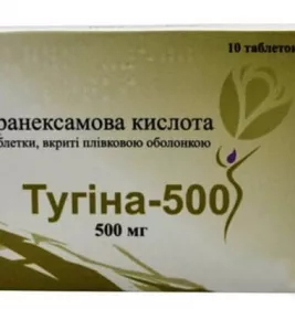 Тугіна-500 таблетки по 500 мг 10 шт.