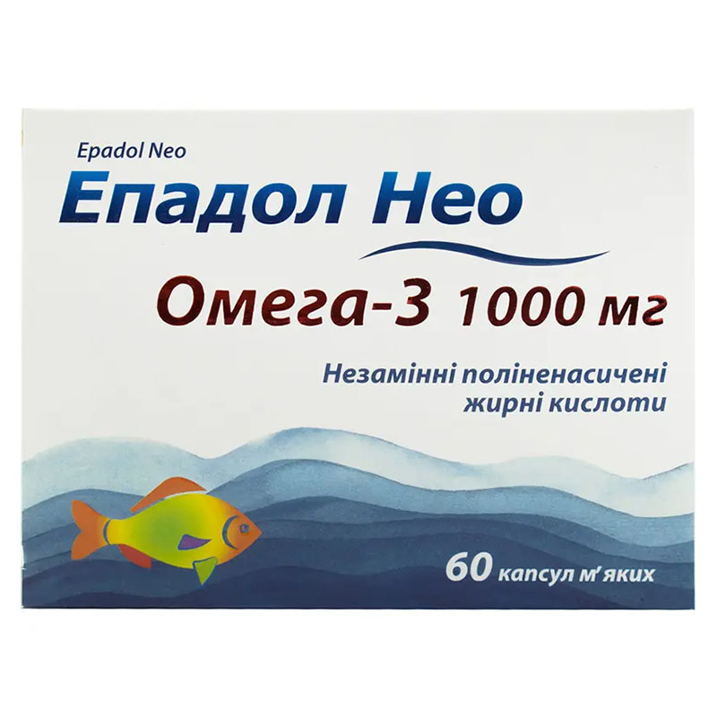 Епадол Нео капсули по 1 г 60 шт. (10х6)