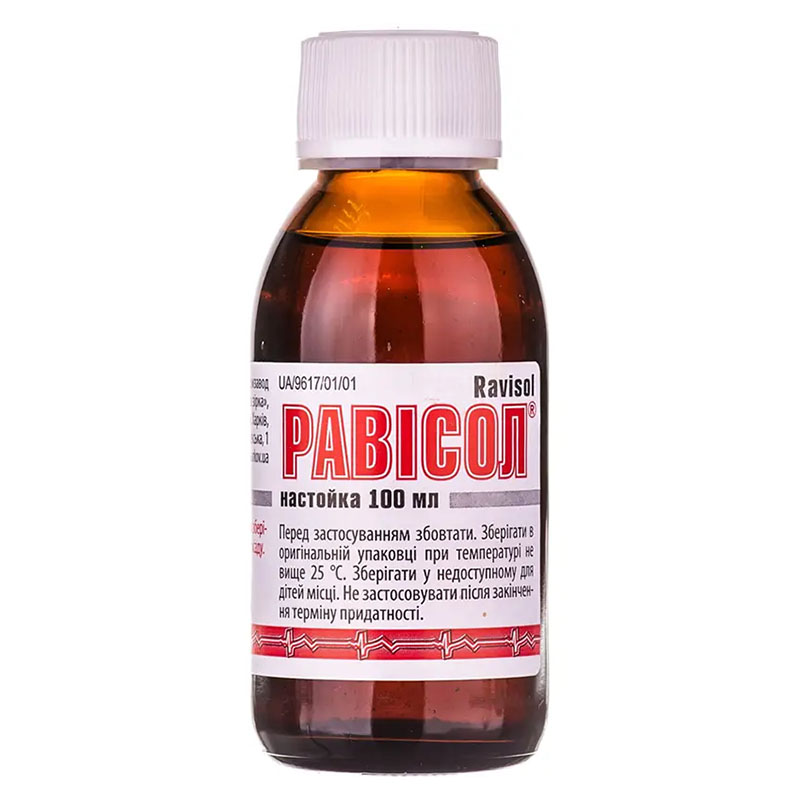 Рависол настойка по 100 мл во флаконе 1 шт. - Красная Звезда