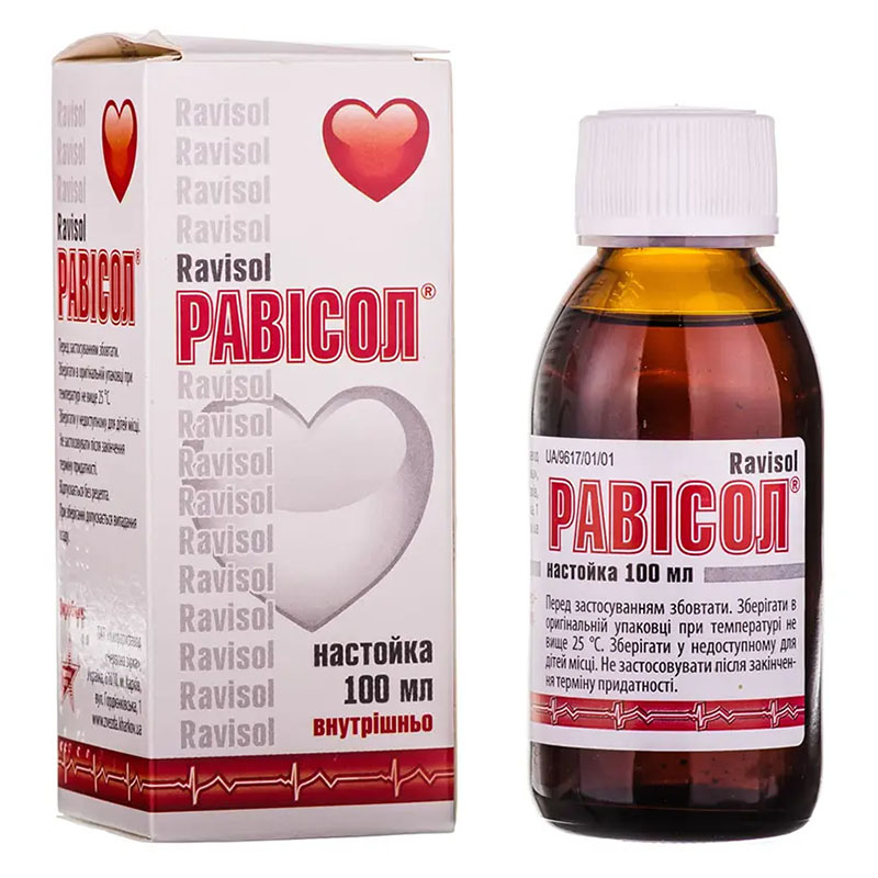 Равісол настоянка по 100 мл у флаконі 1 шт. - Червона зірка