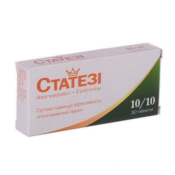 Статезі 10/10 таблетки 30 шт. (10х3)