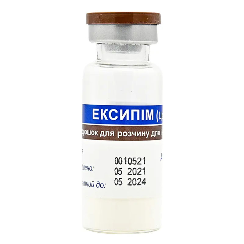 Ексипім порошок по 1000 мг у флаконі 1 шт.