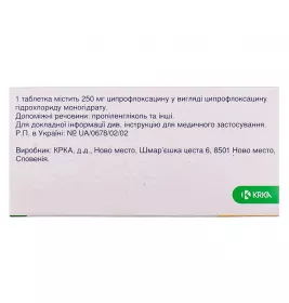Ципринол таблетки по 250 мг 10 шт.