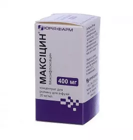 Максіцин концентрат 400 мг/20 мл по 20 мл  у флаконі 1 шт.