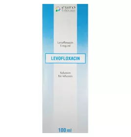 Левофлоксацин розчин для інфузій 500 мг/100 мл по 100 мл у контейнері 1 шт. - Юнік