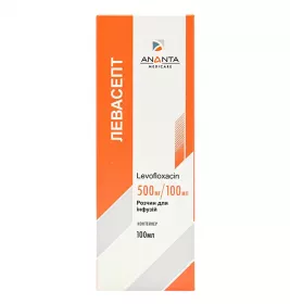 Левасепт розчин для інфузій 500 мг/100 мл по 100 мл у флаконі 1 шт.