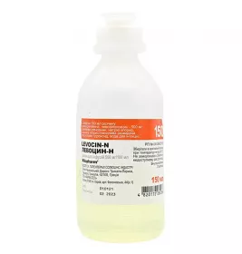 Левоцин-Н розчин для інфузій 500 мг/100 мл по 150 мл у флаконі