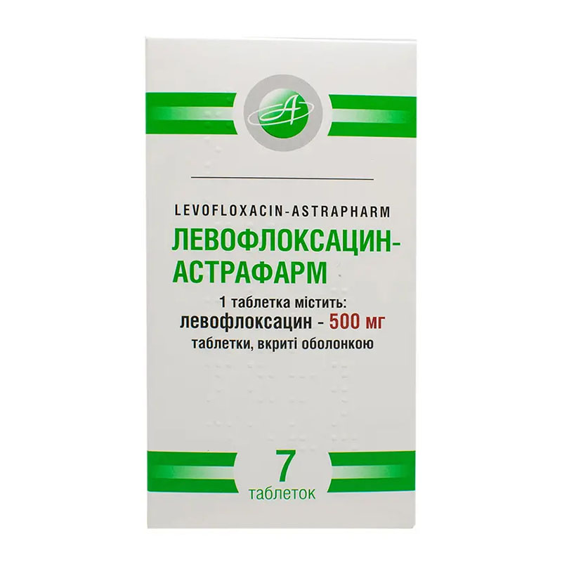 Левофлоксацин-Астрафарм таблетки по 500 мг 7 шт.