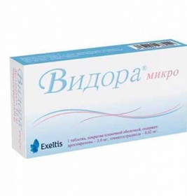 Відора мікро таблетки по 3 мг/0.02 мг 28 шт.