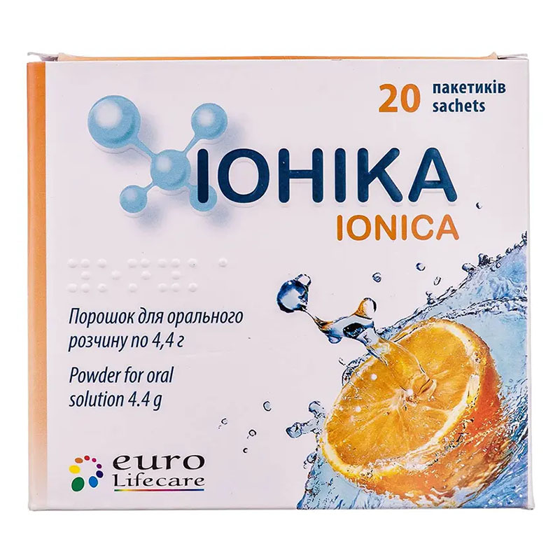Ионика порошок по 4.4 г в пакетиках 20 шт. Ионика порошок по 4.4 г в пакетиках 20 шт.