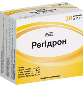 Регидрон порошок по 18.9 г в пакетиках 20 шт.