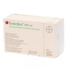 Бонефос таблетки по 800 мг 60 шт. у блістерах