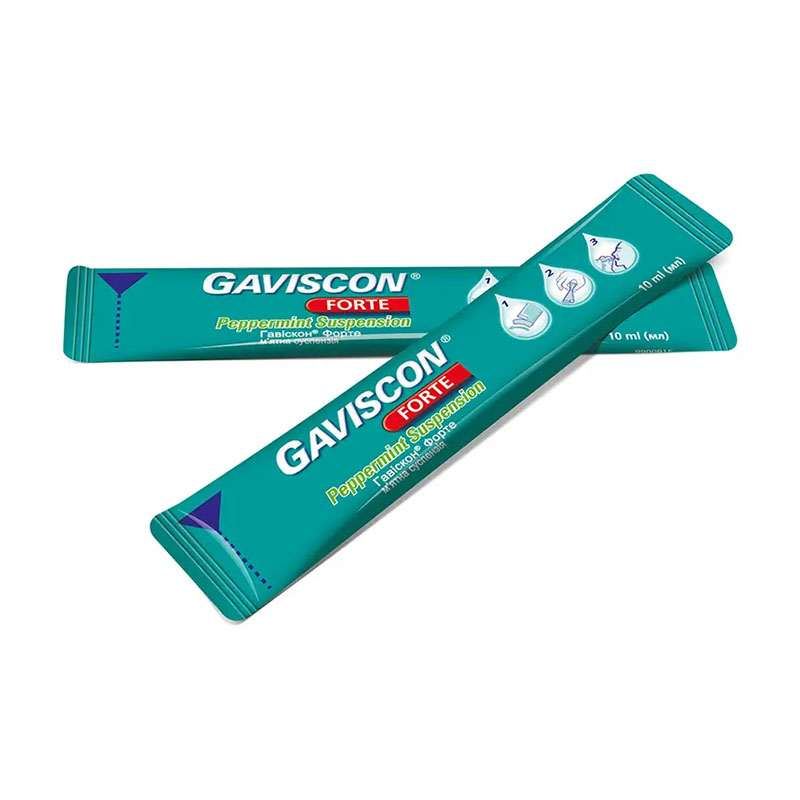 Гавіскон Форте м'ятна суспензія по 10 мл у саші 20 шт.
