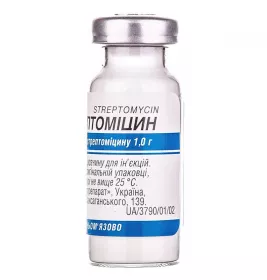 Стрептоміцин порошок 1 г у флаконі 1 шт.