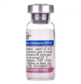 Аміцил ліофілізат по 250 мг у флаконі 1 шт.
