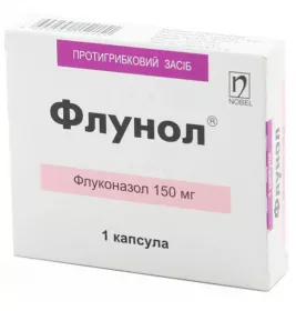 Флунол Nobel капсули по 150 мг 1 шт.
