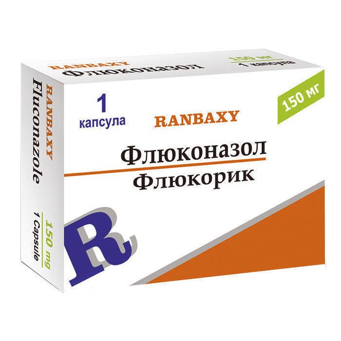 Флюкорик капсулы по 150 мг 1 шт. Флюкорик капсулы по 150 мг 1 шт.