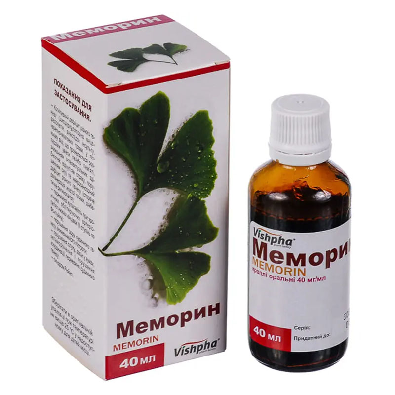 Меморин капли 40 мг/мл по 40 мл во флаконе 1 шт.