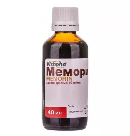 Меморин капли 40 мг/мл по 40 мл во флаконе 1 шт.