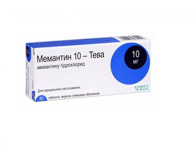 Мемантин-Тева таблетки по 10 мг 30 шт.