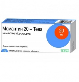Мемантин-Тева таблетки по 20 мг 30 шт.