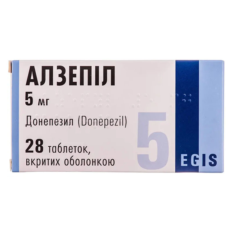 Алзепил таблетки по 5 мг 28 шт. (14х2) Алзепил таблетки по 5 мг 28 шт. (14х2)
