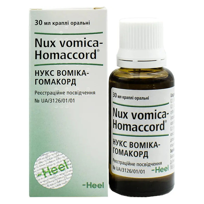 Нукс воміка-гомакорд краплі по 30 мл у флаконі 1 шт.
